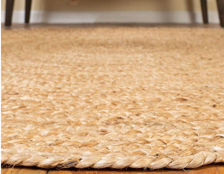 3 Ft Rag Rugs Braided Mat Cotton Jute Dhurrie Handmade Reversible Floor Round 