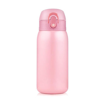 Mini Water Bottle 10.8oz/320ml Travel Coffee Mug with Handle Thermos for  Hot and Cold Drinks Insulated Tumblers for Women Vacuum Sealed Flask Pink