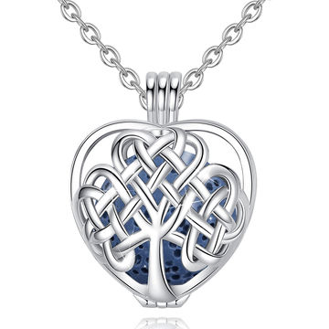  Tree of Life Aromatherapy Necklace, S925 Sterling