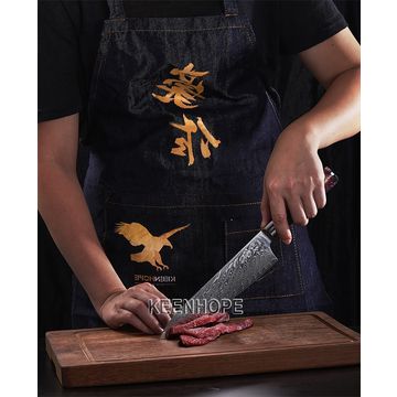  Large chef knife VG10 damascus chef knives turquoise knife  gemstone composite handles, kitchen knives : Handmade Products