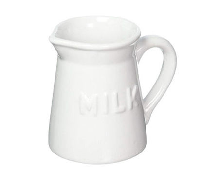 Milk Pitcher Crock Small Creamer 4.5 Coffee, Tea Nick Nac