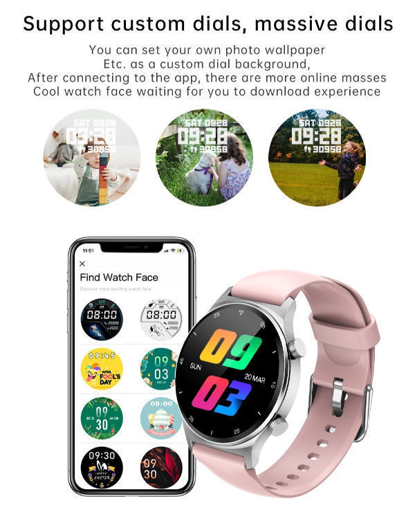 smart watch with square dial