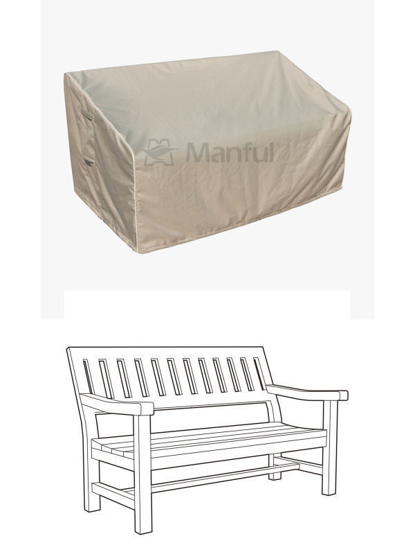 China Waterproof dustproof patio bench cover outdoor bench cover on