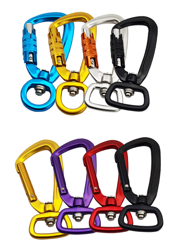 OMUKY Heavy Duty Carabiner 12KN High-Strength Aluminium Clamp Clip for Outdoor Hiking Backpack Dog Leash 