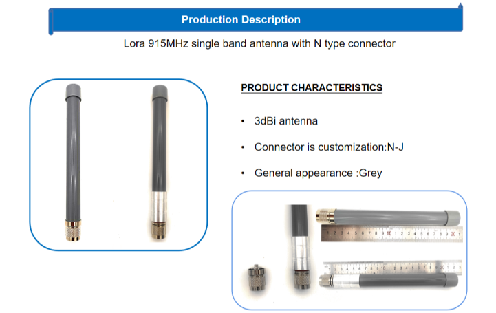 Fiberglass Antenna 915mhz 3dbi Omni directional lora antenna with N ...