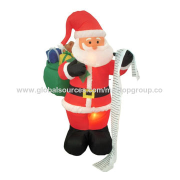 Bonhomme de Neige Gonflable de Noël avec Lumières LED et Branche à la Main pour Décoration de Jardin Intérieur/Extérieur