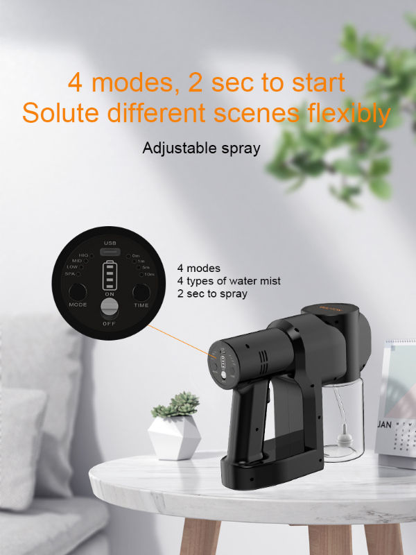 China Hot Sale Adjustable Nozzle Nano Blue Light Disinfection best