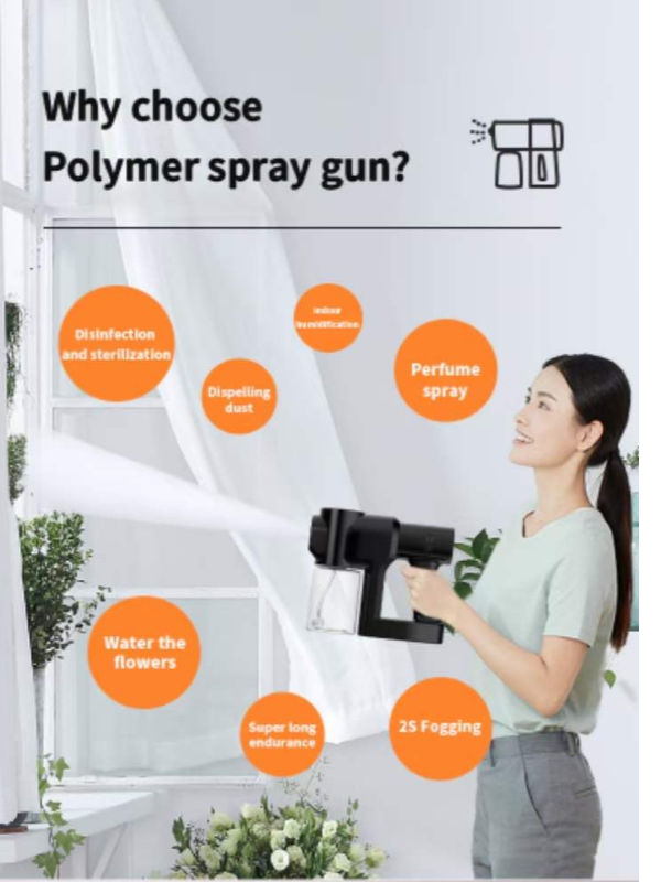 China Hot Sale Adjustable Nozzle Nano Blue Light Disinfection best disinfectant fogger on Global