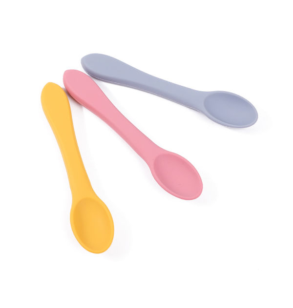 Buy Wholesale China Food Grade Soft Baby Silicone Feeding Spoon With  Silicone Bowl Fork & Baby Feeding Spoon at USD 0.72