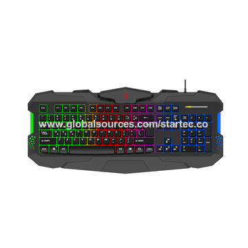 China Gaming keyboard with Rainbow Backlight, high end gaming keyboard ...