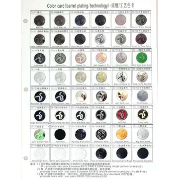 Push Button Ima Color Code China Color card standard color chart garment accessories button snap ...