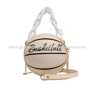 Basketball Shaped Purse Crossbody Bag Round Messenger Bags Tote Shoulder  Handbag For Women Girls