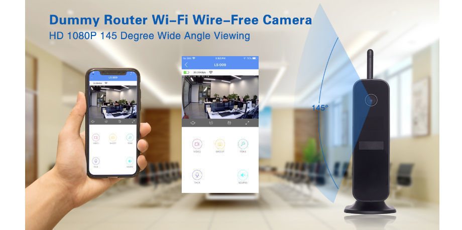 China FHD PIR Night Vision Router Camera WiFi Mini Video Wireless Video ...