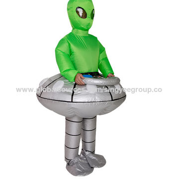 China Halloween funny scary flying saucer alien inflatable clothes ...