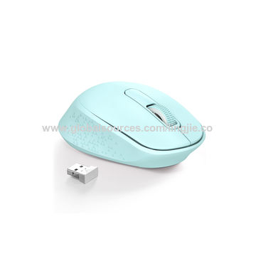 Souris sans fil, mince souris d'ordinateur portatif 2,4G avec  Nano-récepteur pour ordinateur portable, PC, portable, ordinateur (menthe