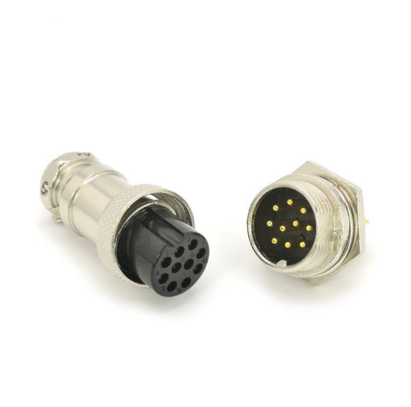 GX16 gold plated pin plug socket aviation M16 Connector Female Male ...