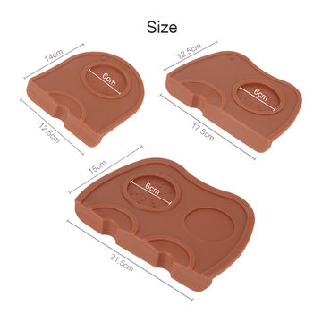 Coffee Tamper Mat Silicone Espresso Tampering Corner Mat Non-slip