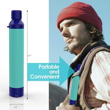 Custom Personal Outdoor Water Filter Bottle Camping Hiking Travel Reusable Portable  Water Filter Water Bottle Purifier - China Tea Bottle and Plastic Bottle  price