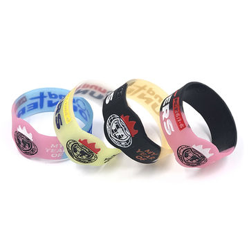Source Customized Rubber Bracelet Fluorescent Silicone Wristband on  m.