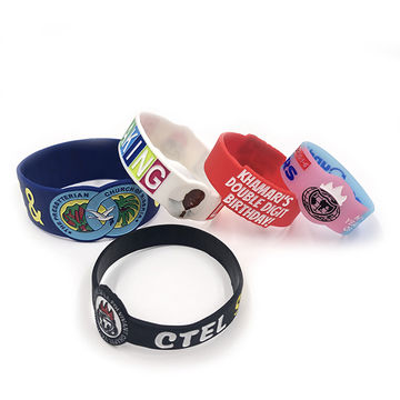 Source Customized Rubber Bracelet Fluorescent Silicone Wristband on  m.