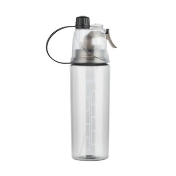 Dual Use Water Bottle 600ml Innovative Dual Use Water Bottle Straw Water Cup for Home Outdoor Camping Sport(Black)