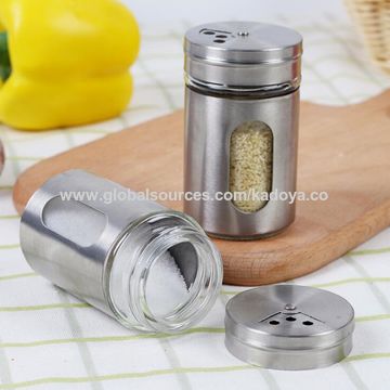 Condiment Set Salt Pepper Holder 8pcs 