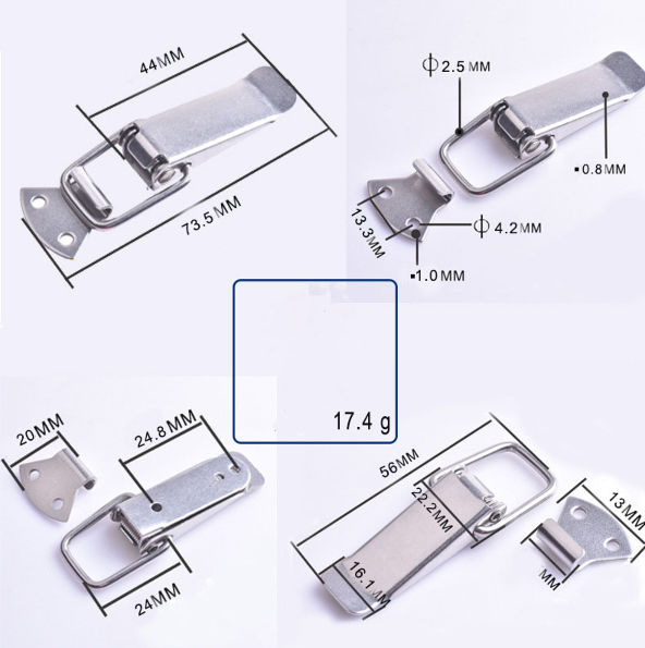 China Stainless Steel Spring Draw Suitcase Hasp Lock Toggle on Global