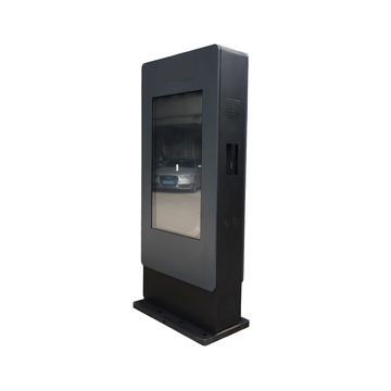 China Outdoor free standing 55 inch double sided touch screen kiosk on ...