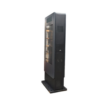 China Outdoor free standing 55 inch double sided touch screen kiosk on ...