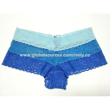 Wholesale Light Blue Lace Underwear for Women Manufacturers
