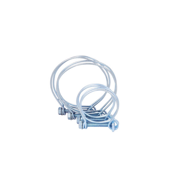 China Galvanized double wire rope support tube connection hose clamps