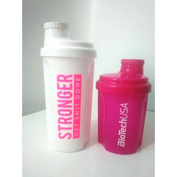 Personalised Pink 600ml Shaker Bottle Protein Sport Fitness With Shaker  Gift 