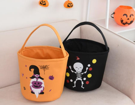 China 2021 Newest Fashion Halloween Candy Tote Bags Bright Colors Pattern Printed Wild Festive Style Barre On Global Sources Festival Tote Bag Halloween Gift Bag Polyester Bag