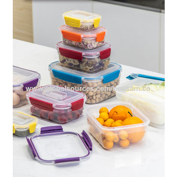 Buy Wholesale China 0.5-1.4l Large Food Storage Containers Bpa Free Plastic Airtight  Food Storage Canisters For Flour, Sugar, Baking Supplies & Large Food  Storage Containers at USD 1.41