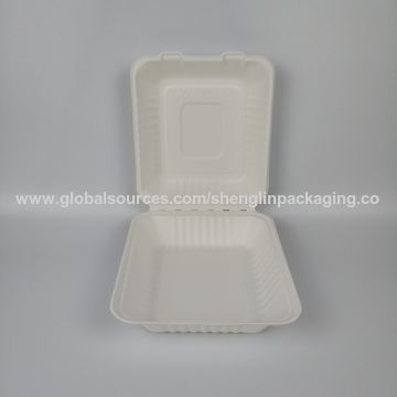 China Biodegradable disposable take away bagasse food containers, 9 ...