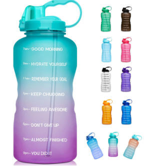 China Tritan BPA Free Water Jug 64oz Motivational Plastic Gallon Water ...