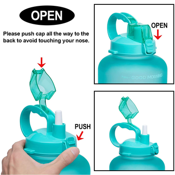 China Tritan BPA Free Water Jug 64oz Motivational Plastic Gallon Water ...