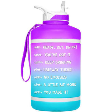China Tritan BPA Free Water Jug 64oz Motivational Plastic Gallon Water ...