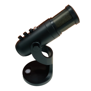 Micrófono de condensador USB RGB colorido para juegos de escritorio con botón para transmisión en vivo