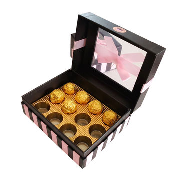 Custom Logo lid and base chocolate boxes with Dividers Wholesale Luxury  Sweet Box Gift Packaging for Sweets box - AliExpress