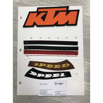 China Reflective silver TPU injected labels with fabric on Global ...
