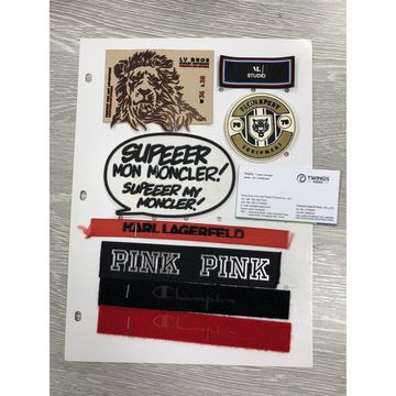 China Reflective silver TPU injected labels with fabric on Global ...