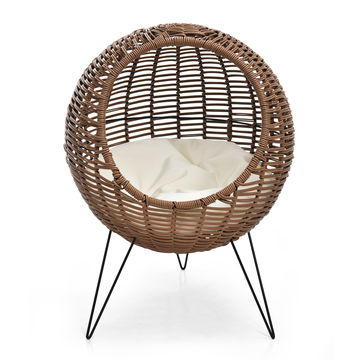 Rattan & Wickers DONUT RATTAN LOUNGE CHAIR 