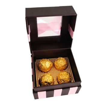 Compre Cajas De Logotipo Para Fresas Cubiertas De Chocolate Caja De Papel  Con Divisor y Caja De Papel Con Divisor de China por 0.23 USD