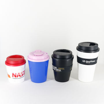 Buy Wholesale China Custom Logo Printing Reusable Plastic Pp Coffee Cup  With Lid & Pp Coffee Cup at USD 0.4