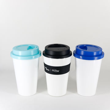 Buy Wholesale China Custom Logo Printing Reusable Plastic Pp Coffee Cup  With Lid & Pp Coffee Cup at USD 0.4