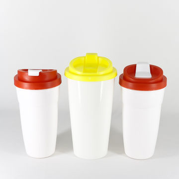 Buy Wholesale China Custom Logo Printing Reusable Plastic Pp Coffee Cup  With Lid & Pp Coffee Cup at USD 0.4