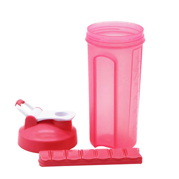 Buy Wholesale China Gym Plastic Water Shaker Protein Bottle With Pill Box  Travel Water Bottle & Shaker Bottle at USD 0.98
