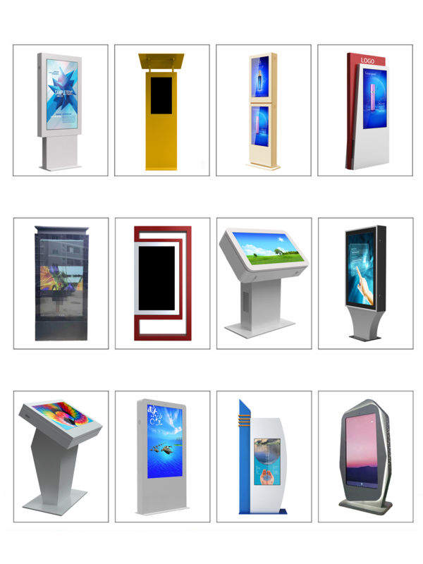 China Waterproof 49 inch floor standing advertising screen with high ...