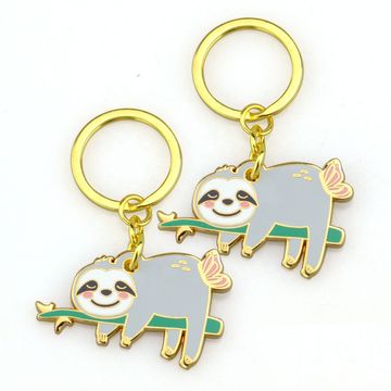 Promotion Kawaii Cute Metal Key Chains Animal Shape Keychains